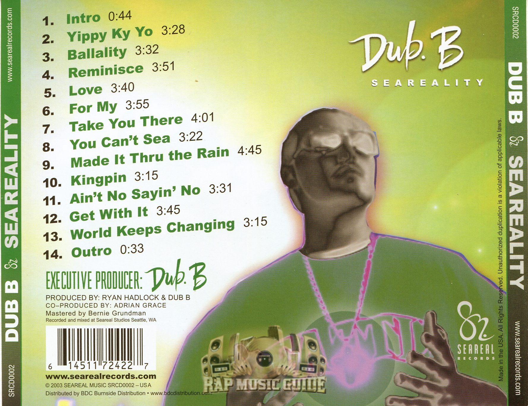 洋楽 Dub B / The SeaReal Way / Baby U 洋楽 Dub B / The SeaReal Way / Baby U Dub. B - The Seareal